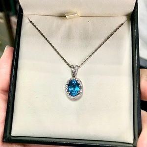 Blue Topaz Necklace